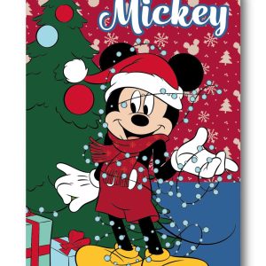 Disney Mickey julfilt i polar fleece 100x140 cm