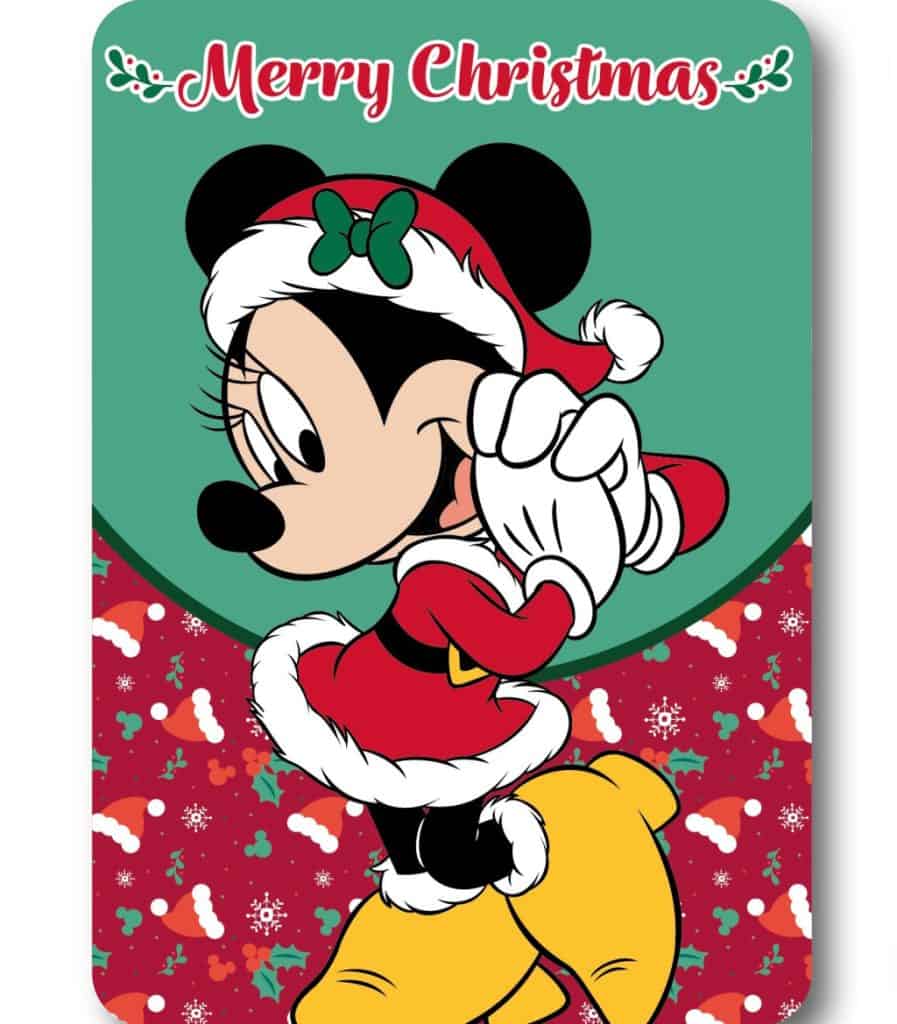 Disney Mimmi Pigg Merry Moments julfilt 100x140 cm