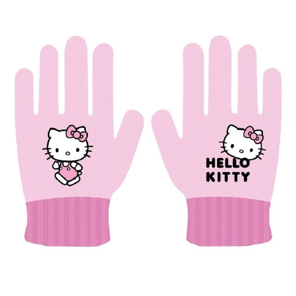 Hello Kitty Walk barnvantar i akryl, one size