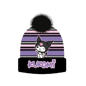 Hello Kitty Kuromi svart barnmössa