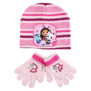Gabbys Dockskåp Cuddle Paws barnmössa och vantar set
