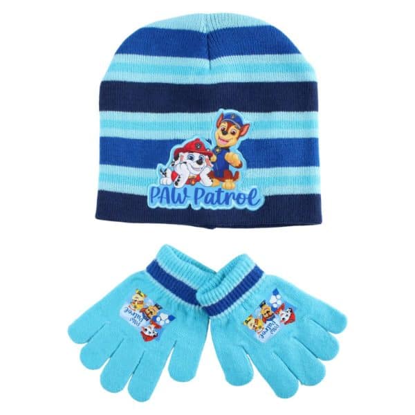 Paw Patrol Team Winter barnmössa och vantar set