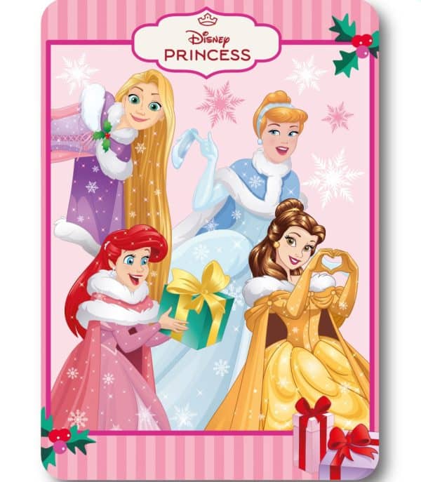 Disney Princess julfilt i fleece 100x140 cm