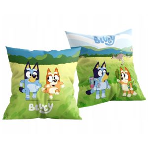 Bluey Sunny Day dekorativ kudde 38x38 cm sammet