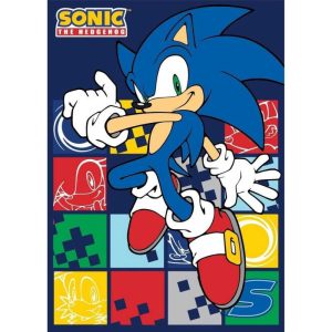 Sonic the Hedgehog Blue Blur fleecefilt 100x140 cm