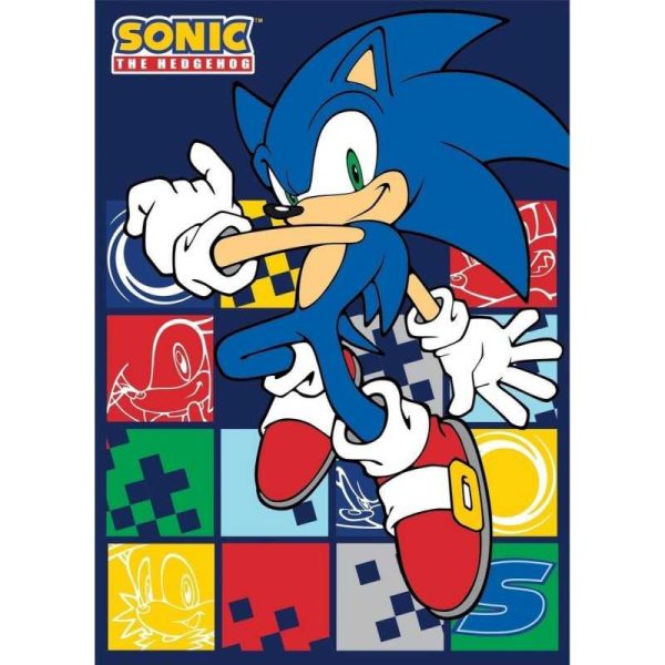 Sonic the Hedgehog Blue Blur fleecefilt 100x140 cm