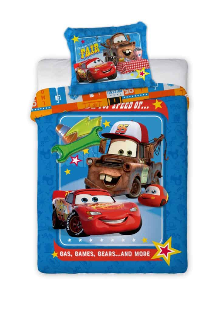 Disney Cars barns påslakanset 100×135 cm, 40×60 cm