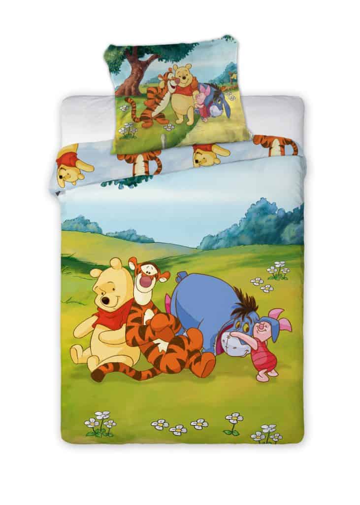 Disney Winnie the Pooh Sunny Meadow barn- och spjälsängsset 100×135 cm, 40×60 cm