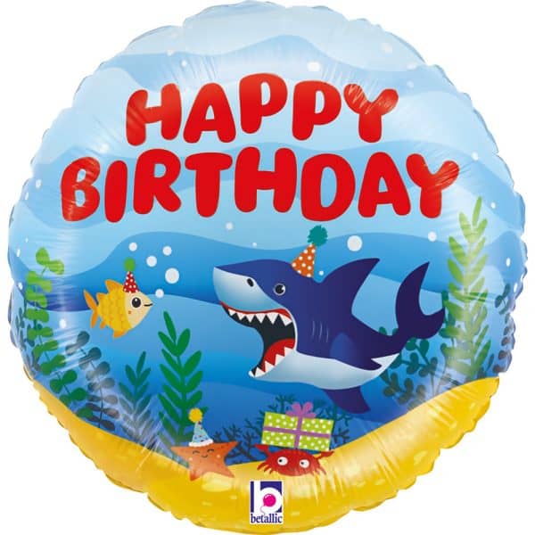 Happy Birthday Ocean Happy Birthday mini folieballong 19 cm (WP)