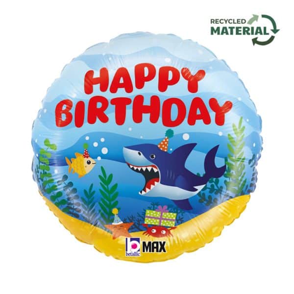Happy Birthday Ocean folieballong 46 cm