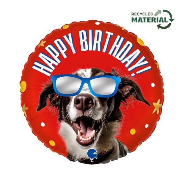 Happy Birthday folieballong Cool Doggy 46 cm