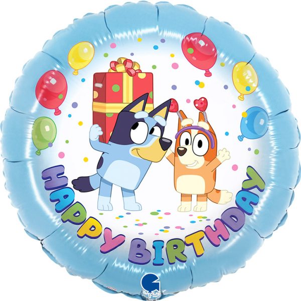 Bluey Party folieballong 46 cm