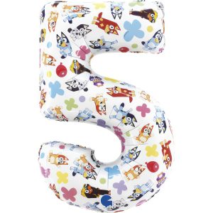 Bluey Vänner Nummer 5 folieballong 66 cm