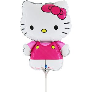 Hello Kitty fuchsia mini folieballong 35 cm (WP)