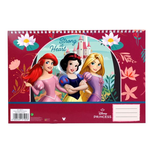 Disney Prinsessor stark A4 spiralblock, 30 blad