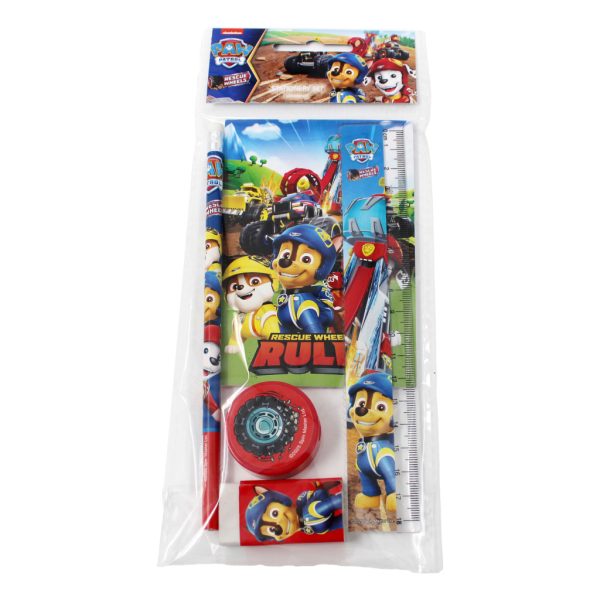 Paw Patrol Rescue Wheels skrivset, 5 delar