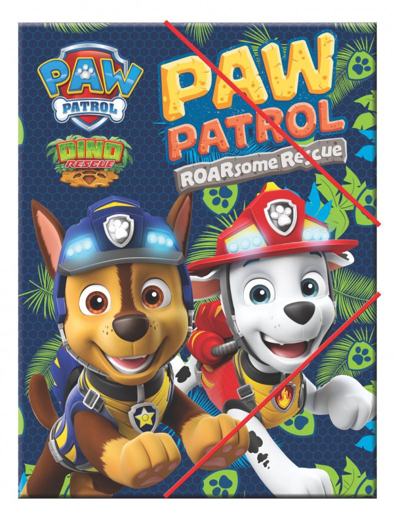 Paw Patrol Dino Rescue A/4 dokumentmapp med resår
