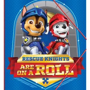 Paw Patrol riddare A4 elastisk mapp