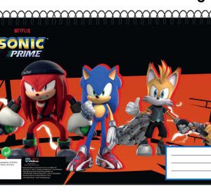 Sonic the Hedgehog A4 spiralblock för skisser, 30 blad
