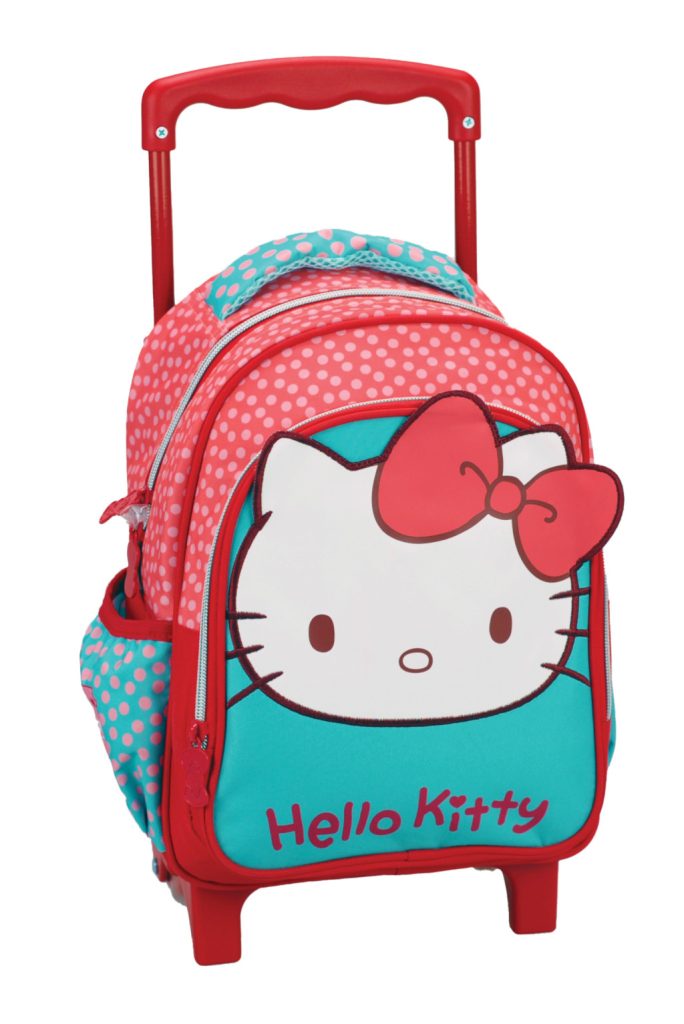Hello Kitty rullande ryggsäck för förskolan, 30 cm