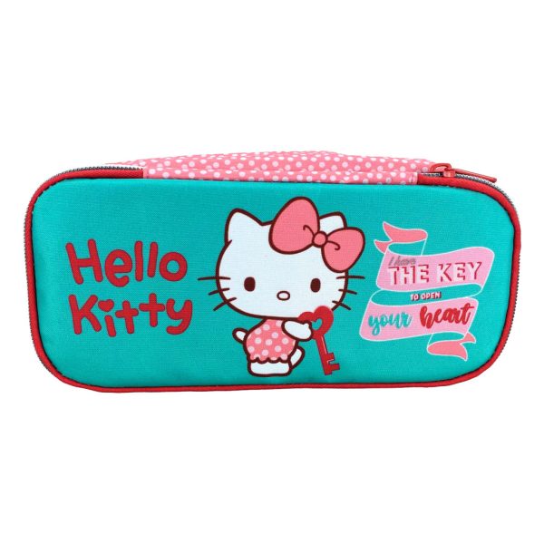 Hello Kitty Sweetheart pennfodral med 2 fack 26 cm