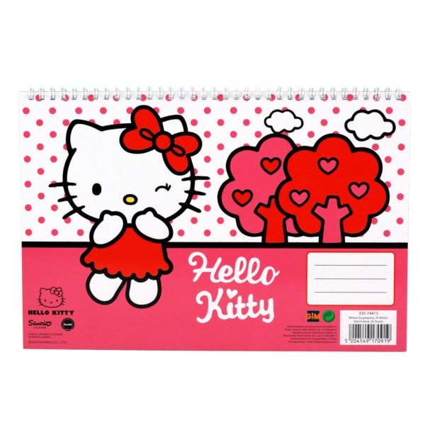 Hello Kitty Sweetheart A/4 spiralblock, 30 blad