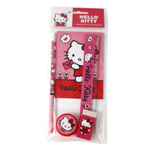 Hello Kitty Sweetheart skrivset, 5 delar