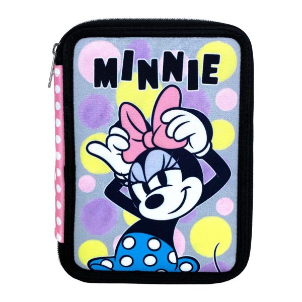 Disney Minnie Pennfodral Pretty in Pink med två nivåer