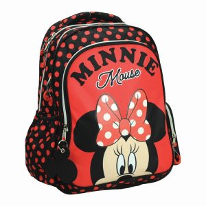 Disney Mimmi Pigg Röd Prickig Skolväska, 42 cm