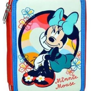 Disney Mimmi Pigg Boho fylld pennfodral med två våningar