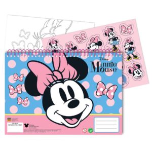 Disney Mimmi Pigg Joy A4 spiralblock med 40 blad och klistermärken