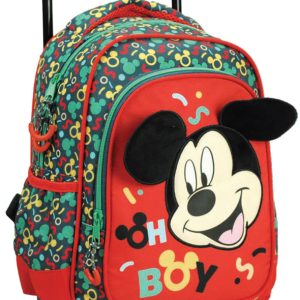 Disney Mickey Oh Boy rullande ryggsäck för förskolan, 30 cm