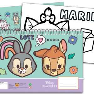 Disney Animals Love A/4 spiralblock med 40 blad och klistermärken