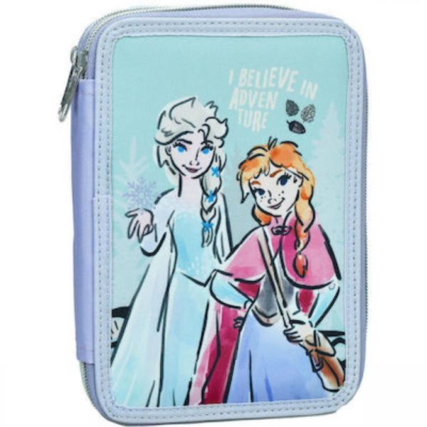 Disney Frozen äventyrsfylld pennfodral med 2 nivåer