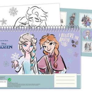Disney Frozen Adventure A/4 spiralblock med 40 sidor och klistermärken
