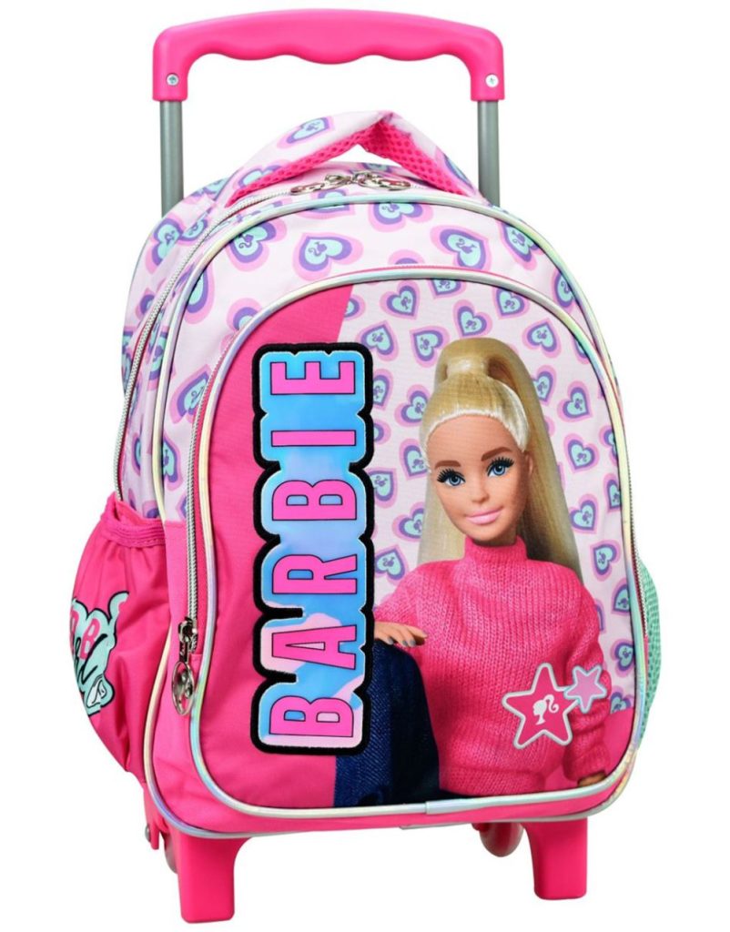 Barbie Love rullande ryggsäck för förskolan, 30 cm
