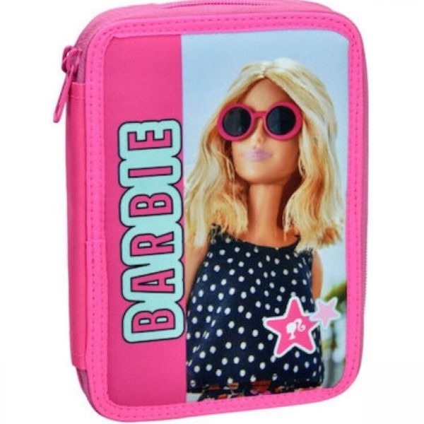 Barbie Summer fylld pennfodral med två våningar