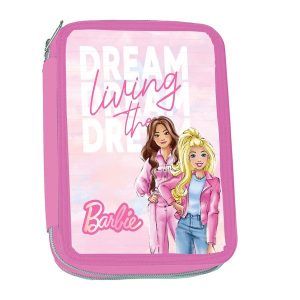 Barbie Living the Dream fylld pennfodral med två lager