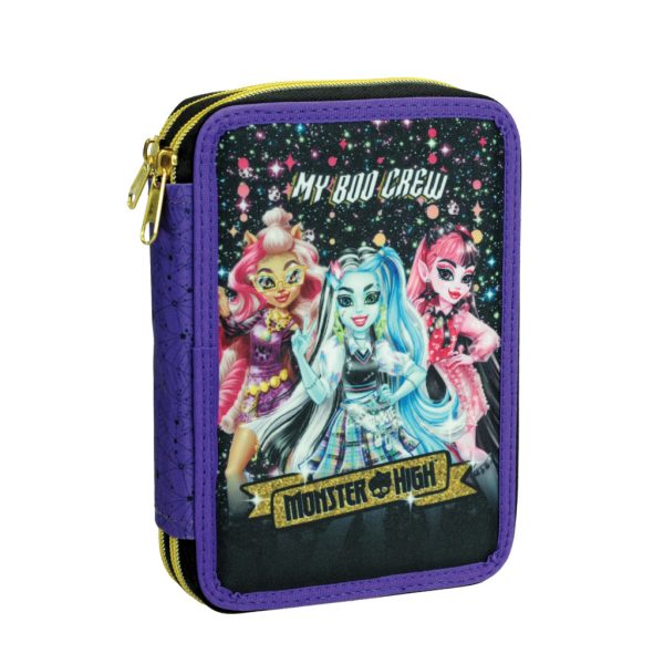 Monster High Crew fylld pennfodral med två våningar