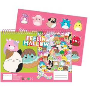 Squishmallows Feelin' A4 spiralblock med 40 blad och klistermärke