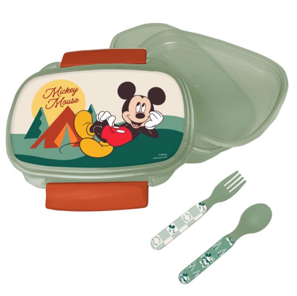 Disney Mickey Nature matlåda med bestickset