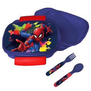 Spindelmannen Splotch smörgåslåda med bestickset