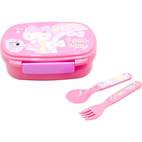 Hello Kitty Enhörning matlåda med bestickset