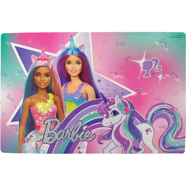 Barbie Enhörning bordsunderlägg 43x28 cm