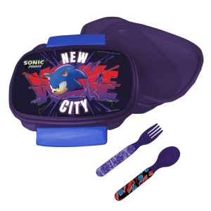 Sonic the Hedgehog Smörgåslåda med Bestickset