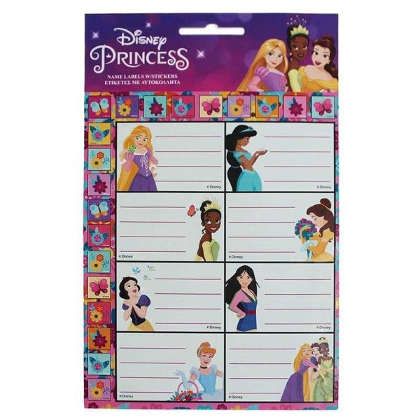 Disney Princess anteckningsetiketter med klistermärken 16 st