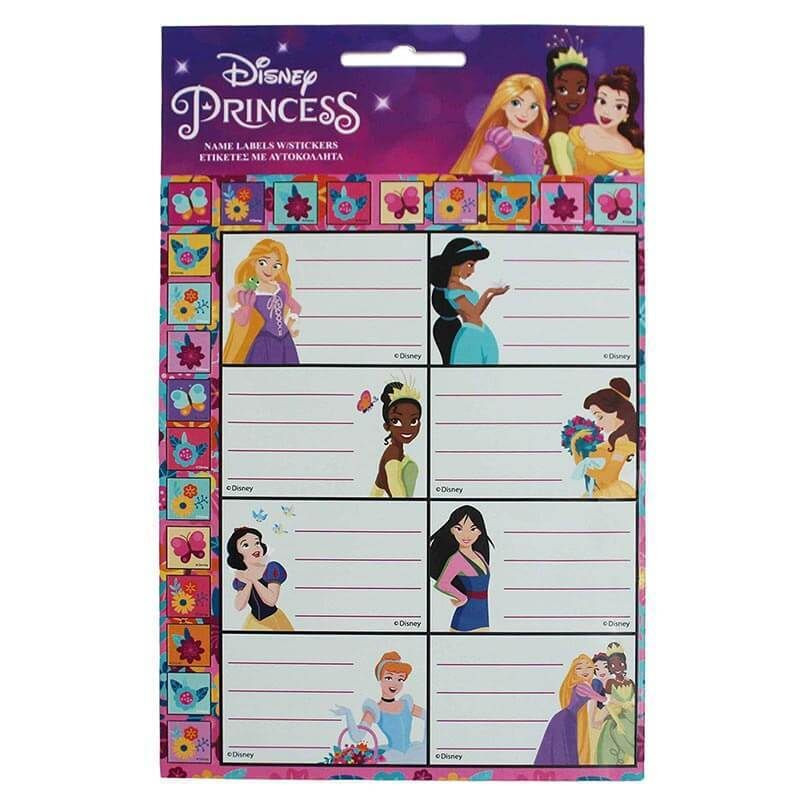 Disney Princess anteckningsetiketter med klistermärken 16 st