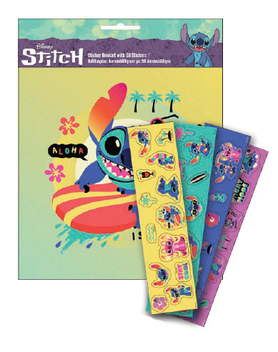 Disney Lilo and Stitch klistermärkesalbum med 50 klistermärken