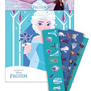 Disney Frozen klistermärkesalbum med 50 klistermärken