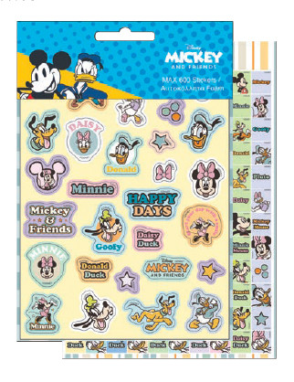 Disney Mickey klistermärkesset med 600 delar